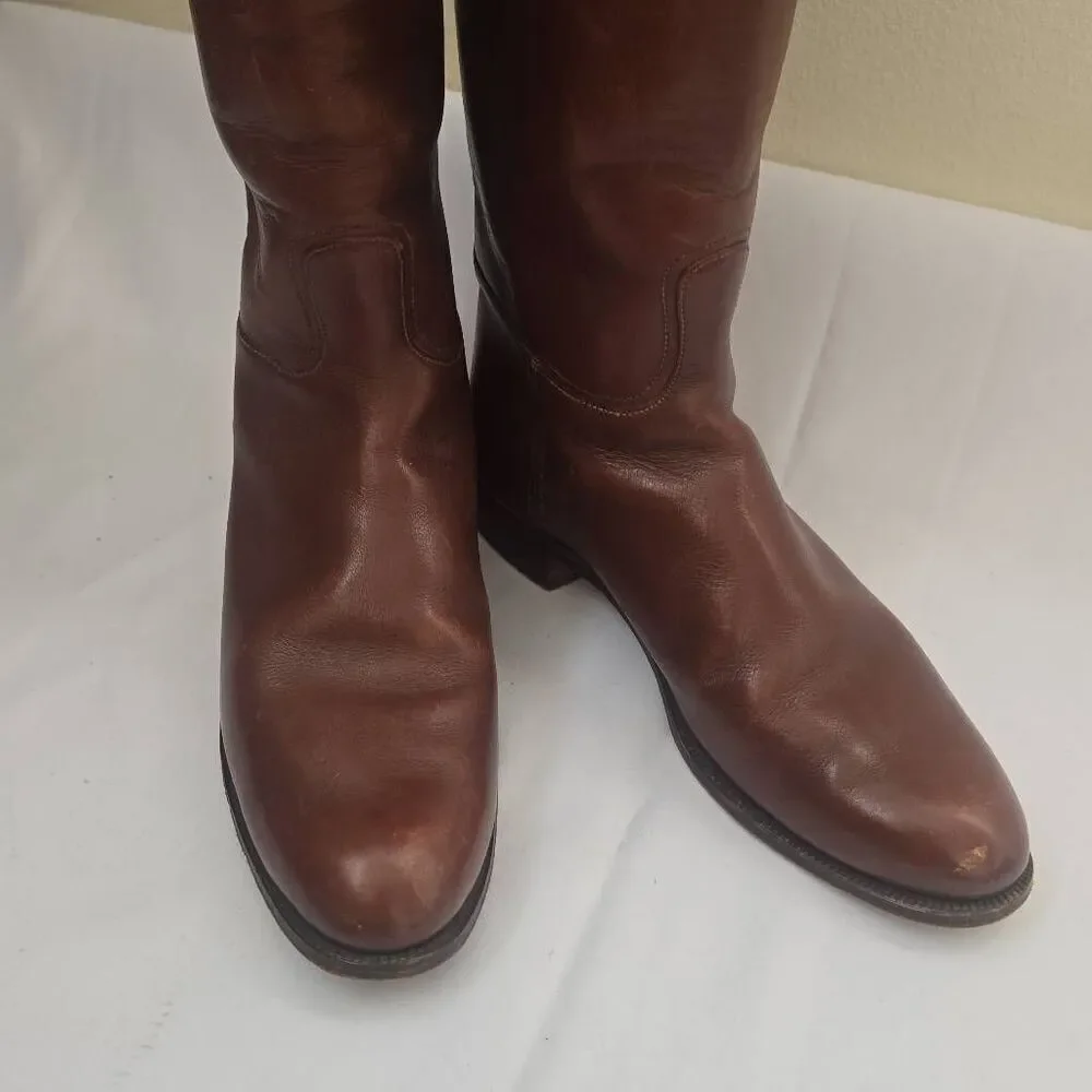 Colt Quality Tan Leather Riding Boot, Vintage, Made in England, EUC, Sz. 4